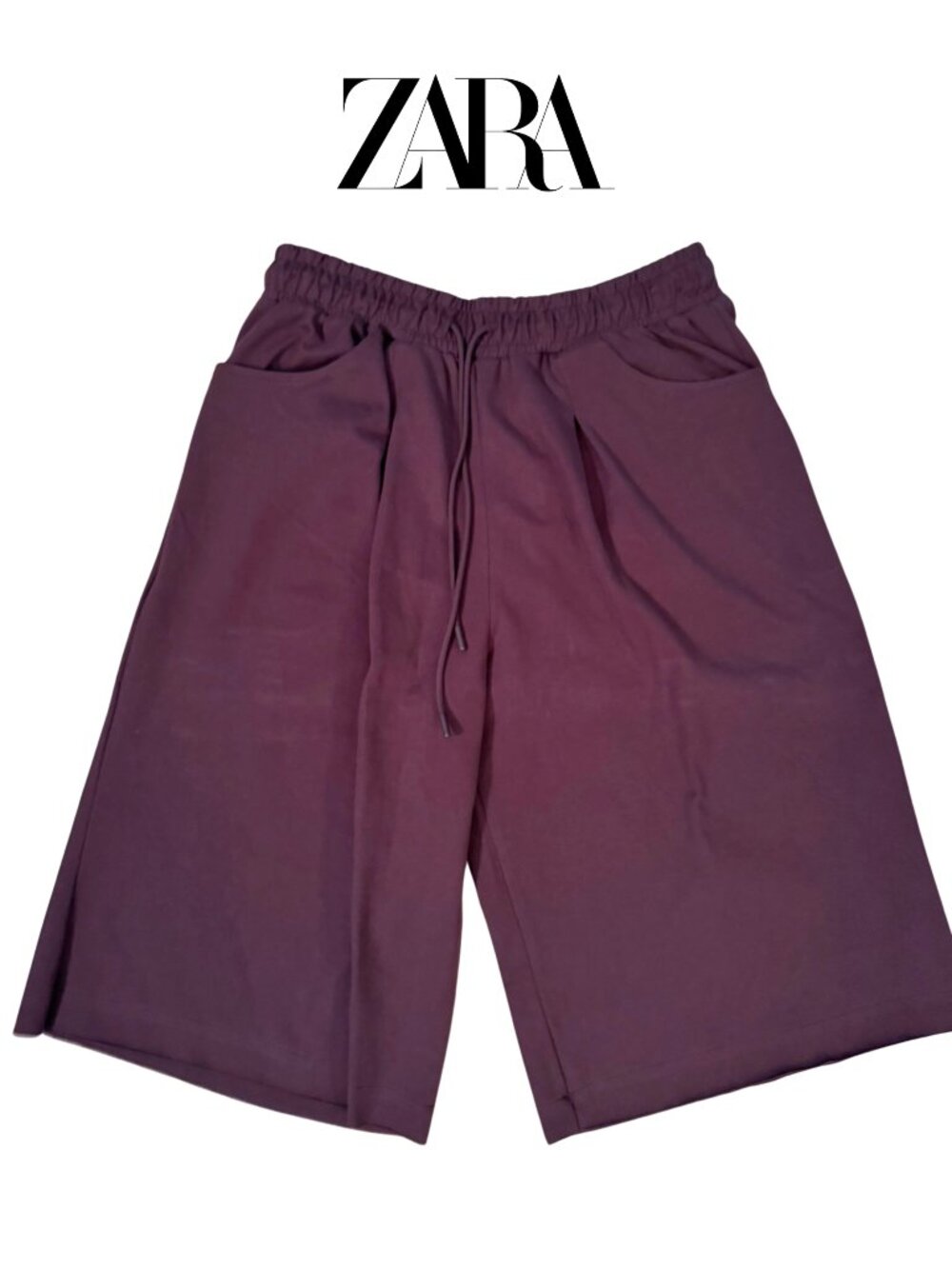 NWT Zara Men's Baggy Plum Shorts Size S